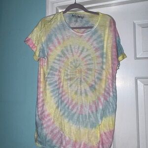 Show Me Your MuMu Pastel Tie-Dye Top